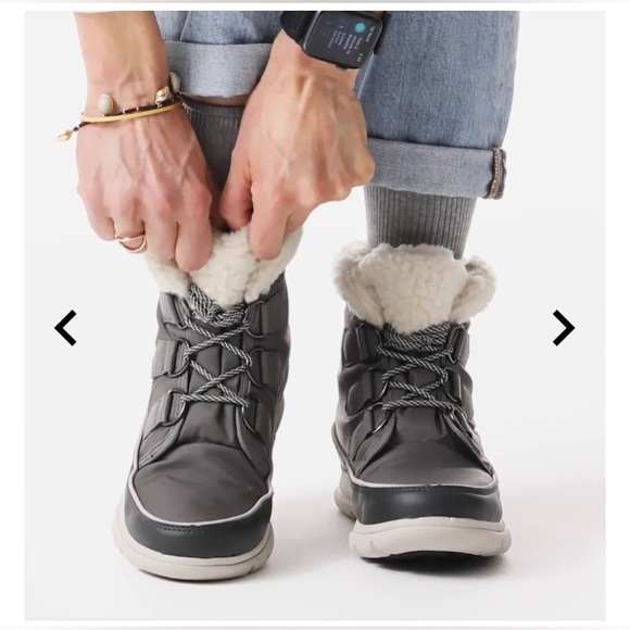 SOREL Explorer Carnival Boot with Faux Fur Collar ✨ Quarry Size 9 | waterproof - Picture 5 of 13